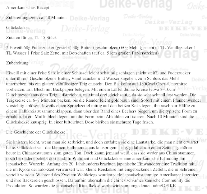 Glückskekse