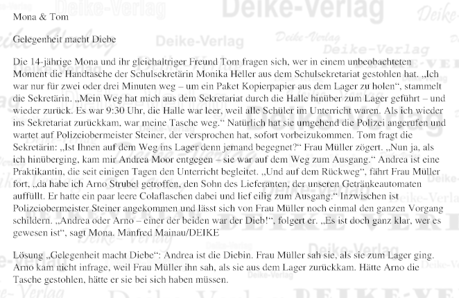 Gelegenheit macht Diebe (Mona und Tom)
