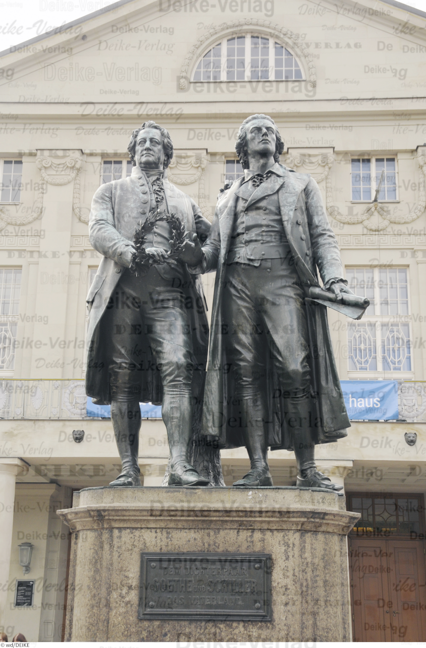 Goethe- und Schillerdenkmal in Weimar