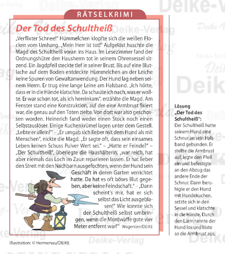 Der Tod des Schultheiß  (Heinerich Hümmelchen)