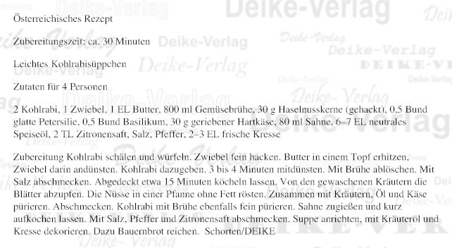 Leichtes Kohlrabisüppchen