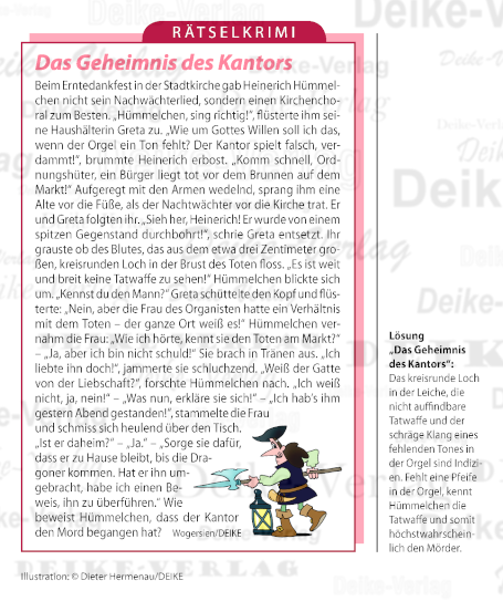 Das Geheimnis des Kantors (Hümmelchen)