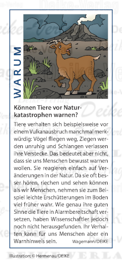 Können Tiere vor Naturkatastrophen warnen?