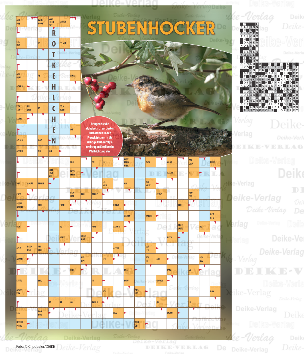 Stubenhocker (Schüttelrätsel) DIN A4