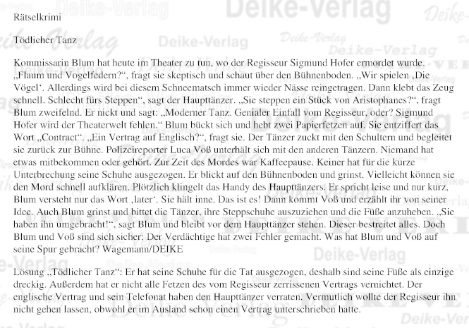 Tödlicher Tanz (Blum)